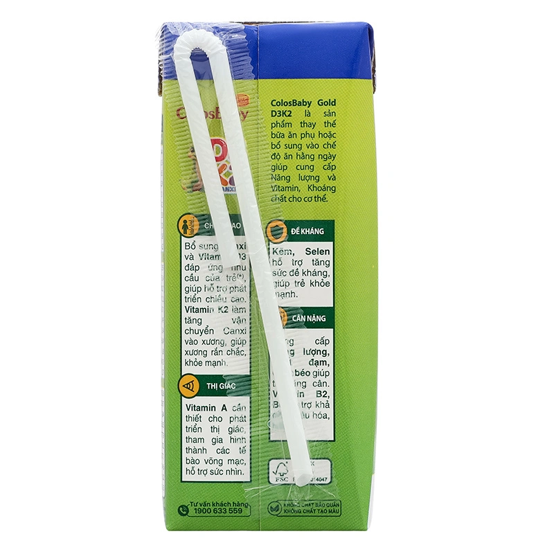 Lốc 4 hộp sữa non pha sẵn ColosBaby Gold D3K2 180 ml (từ 1 tuổi) 6