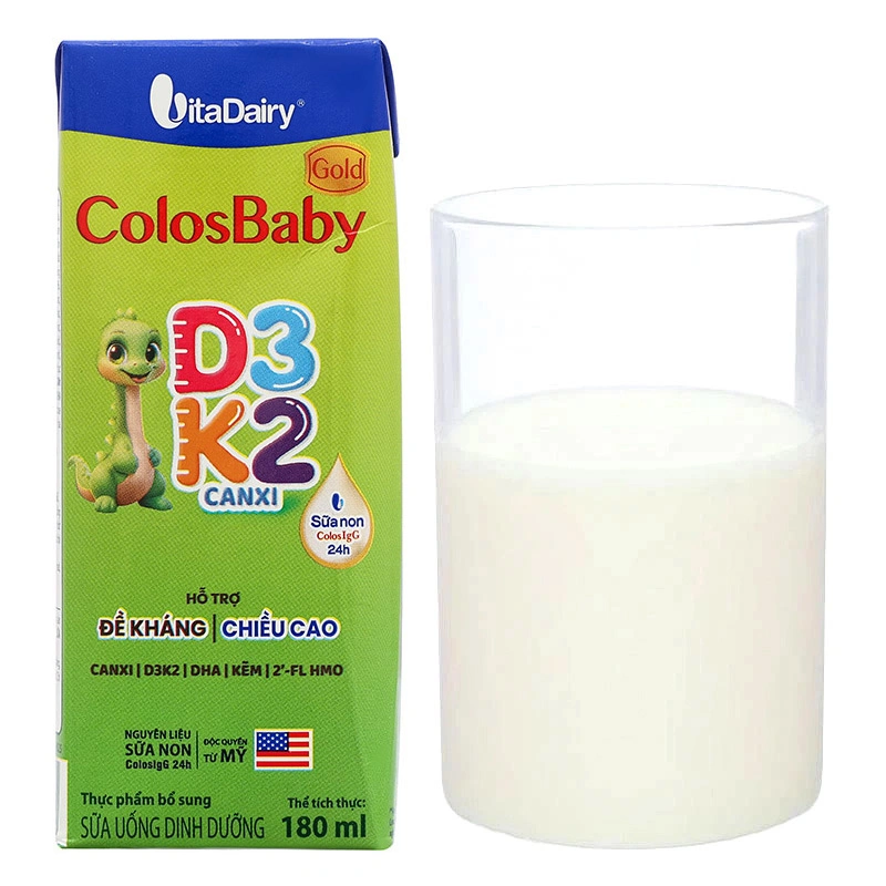 Lốc 4 hộp sữa non pha sẵn ColosBaby Gold D3K2 180 ml (từ 1 tuổi) 9