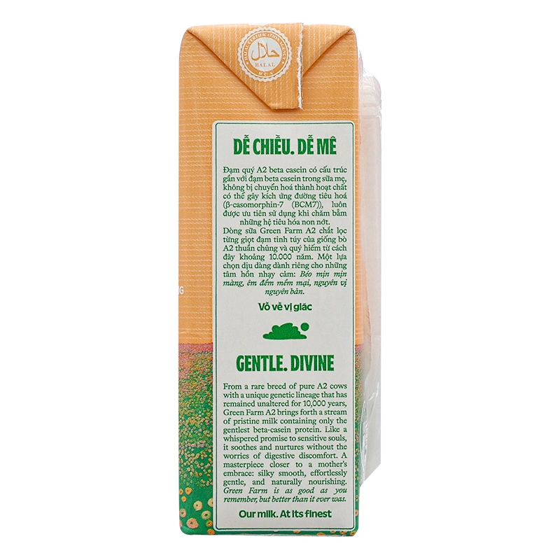 Lốc 4 hộp sữa tươi tiệt trùng Vinamilk Green Farm A2 110 ml (từ 1 tuổi) 8
