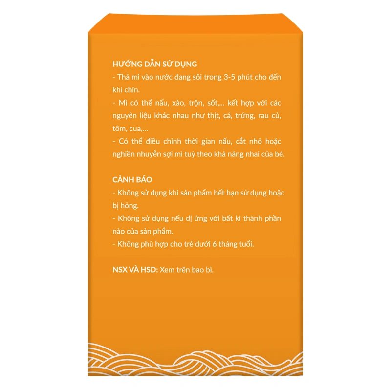 Mì hữu cơ bí đỏ Anpaso 120g (từ 7 tháng) - Giao bao bì ngẫu nhiên 6