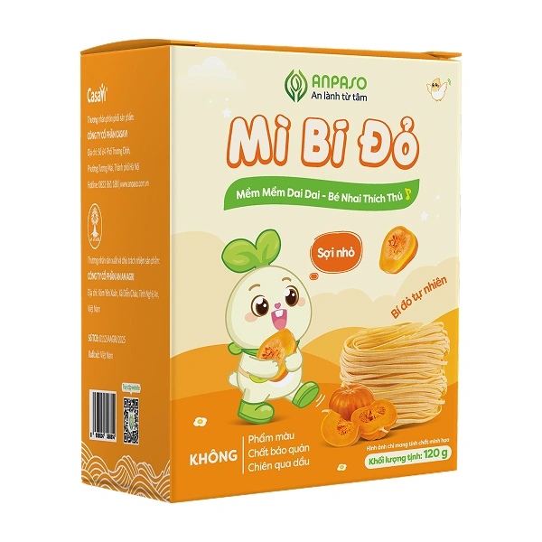 Mì ăn dặm hữu cơ bí đỏ Anpaso - Giao bao bì ngẫu nhiên
