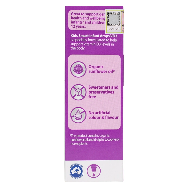 Nature's Way Kids Smart Infant Drops VD3 hỗ trợ hấp thu canxi, 13 ml dạng nhỏ giọt (từ 0 tháng) 3