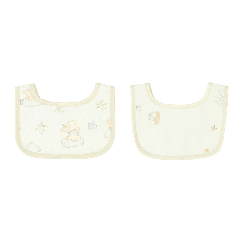 Set 2 yếm ăn cho bé muslin TOP KIDS (từ 0 tháng) - Mẫu ngẫu nhiên 2