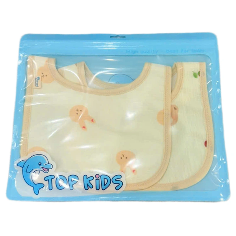 Set 2 yếm ăn cho bé muslin TOP KIDS (từ 0 tháng) - Mẫu ngẫu nhiên 12