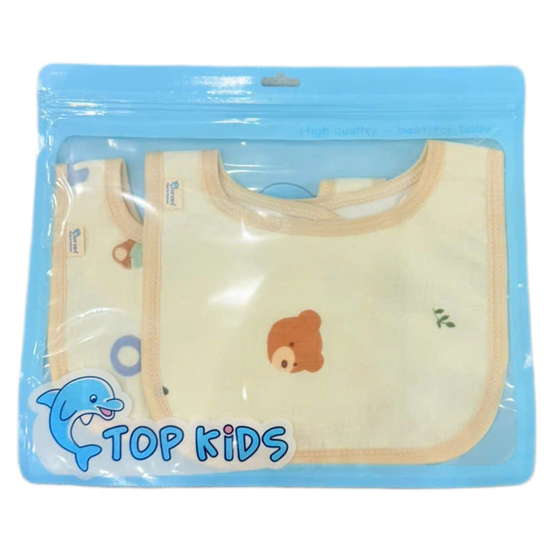 Set 2 yếm ăn cho bé muslin TOP KIDS (từ 0 tháng) - Mẫu ngẫu nhiên 13