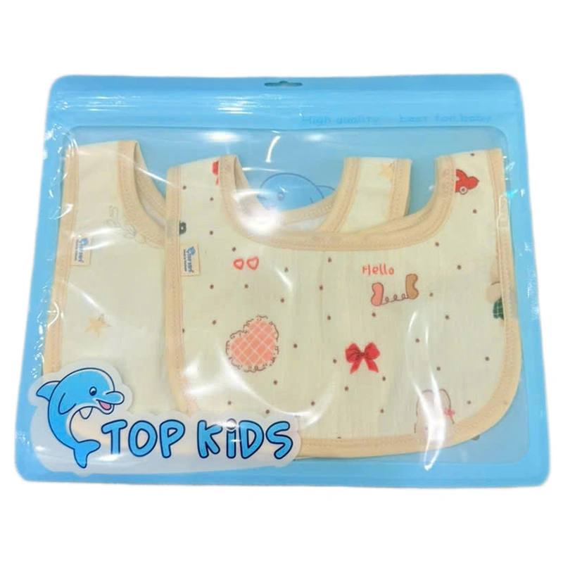 Set 2 yếm ăn cho bé muslin TOP KIDS (từ 0 tháng) - Mẫu ngẫu nhiên 10
