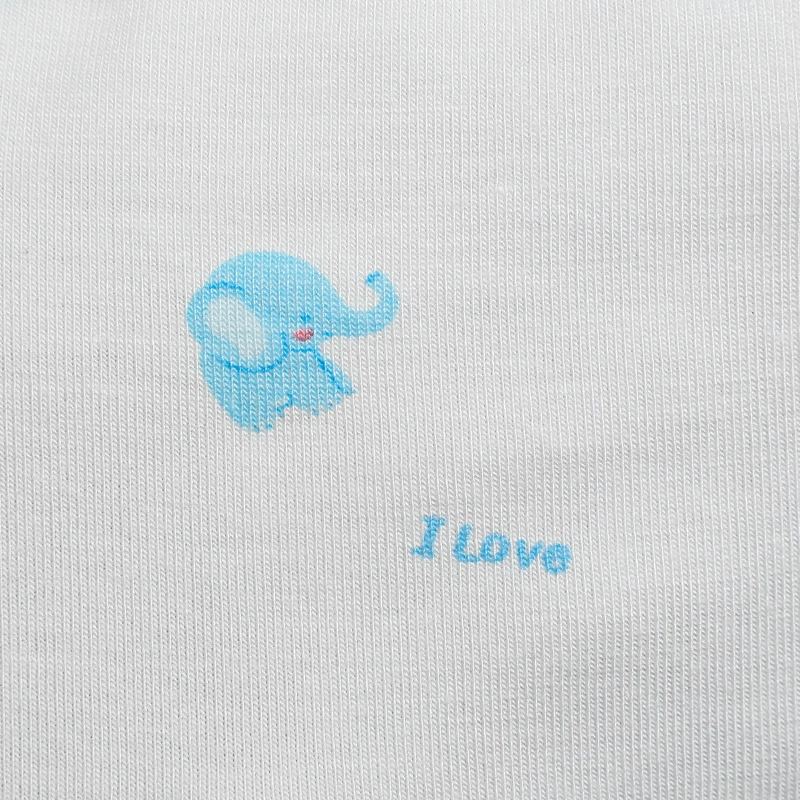 Set nón, bao tay bao chân in voi con IQ Baby màu trắng (0 -3 tháng) 10