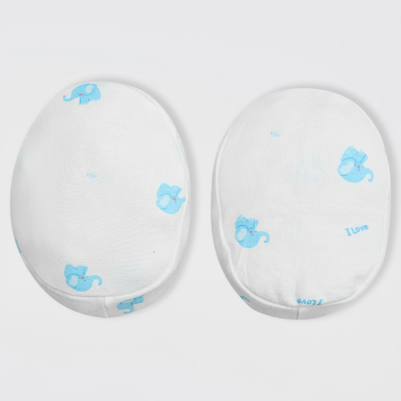 Set nón, bao tay bao chân in voi con IQ Baby màu trắng (0 -3 tháng) 7