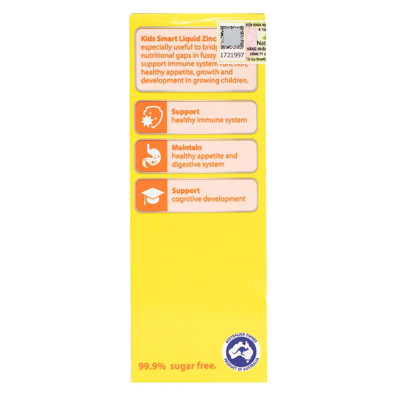 Siro Nature's Way Kids Smart Liquid Zinc bổ sung kẽm hỗ trợ ăn ngon, tăng đề kháng hương lê, 100 ml dạng uống (từ 6 tháng) 3