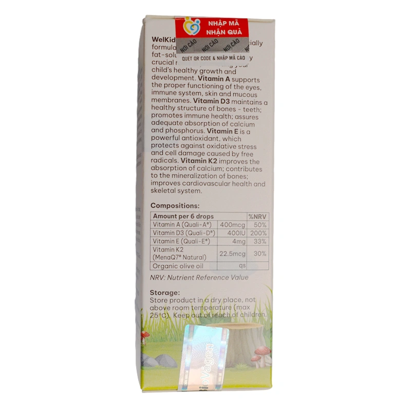Siro Welkids Adek D3K2 hỗ trợ tăng sức đề kháng, 10 ml dạng nhỏ giọt (từ 0 tháng) 5