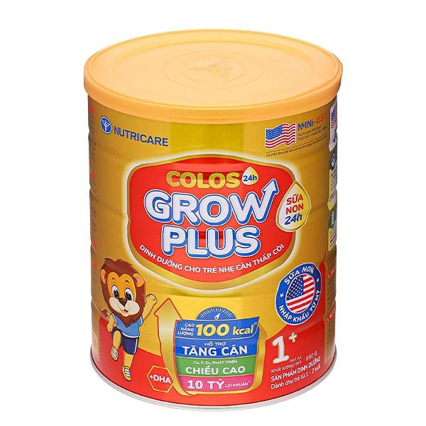 Sữa bột Nutricare Colos 24h Grow Plus 1+