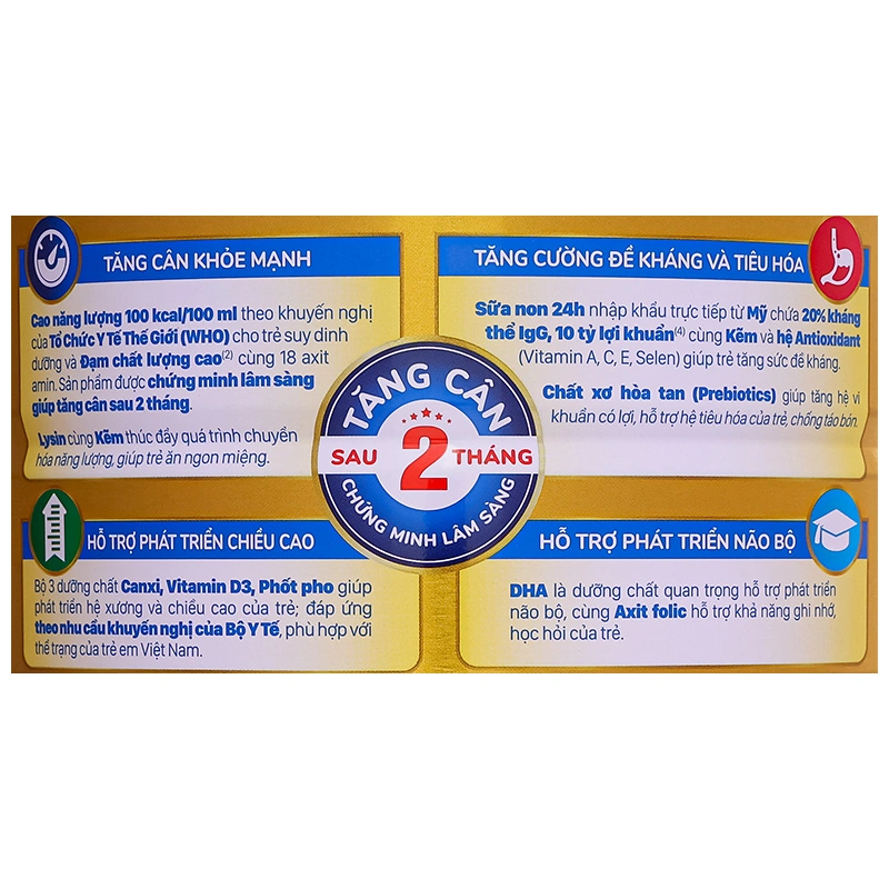 Combo 3 sữa bột Nutricare Colos 24h Grow Plus 2+ 850g (2 - 10 tuổi) 13