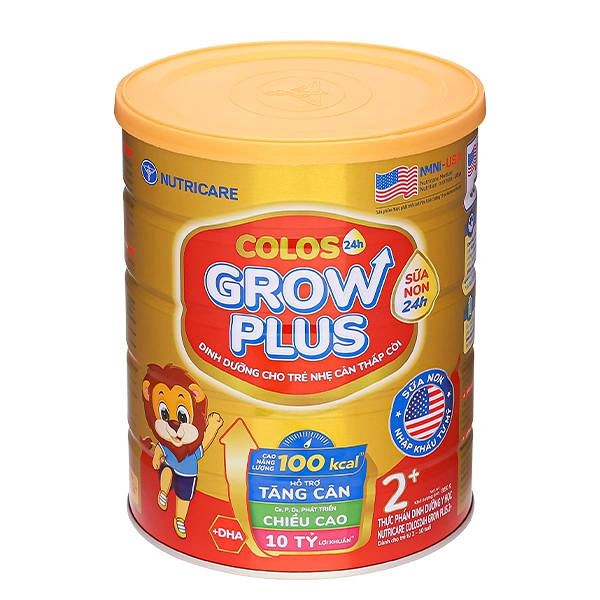 Sữa bột Nutricare Colos 24h Grow Plus 2+