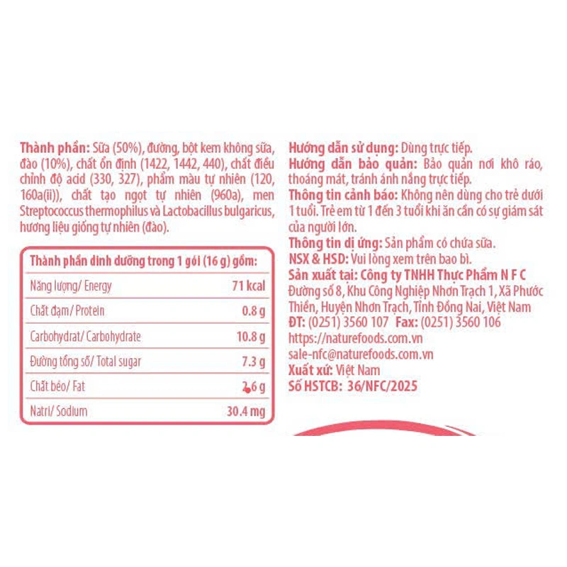 Sữa chua khô sấy thăng hoa vị truyền thống IYAUA túi 16g (từ 1 tuổi) 7