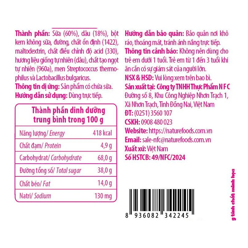 Sữa chua khô sấy thăng hoa vị truyền thống IYAUA túi 16g (từ 1 tuổi) 10