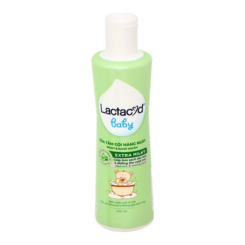 Sữa tắm & gội 2in1 cho bé Lactacyd Extra Milky hương dịu nhẹ 250 ml (mọi độ tuổi) 3