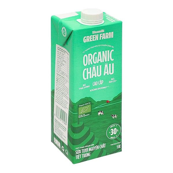 Sữa tươi tiệt trùng Green Farm Organic không đường