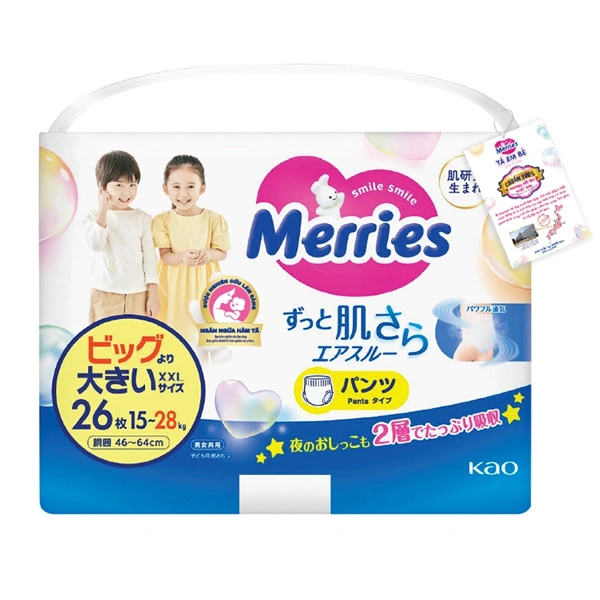 Tã quần Merries size XXL 26 miếng (15 - 28 kg) - Mẫu mới 1