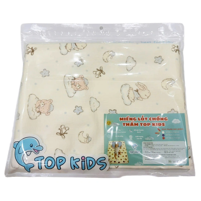Tấm lót chống thấm TOP KIDS 80x100 cm - Giao màu ngẫu nhiên 9