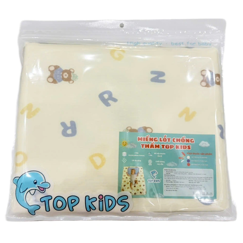 Tấm lót chống thấm TOP KIDS 80x100 cm - Giao màu ngẫu nhiên 11