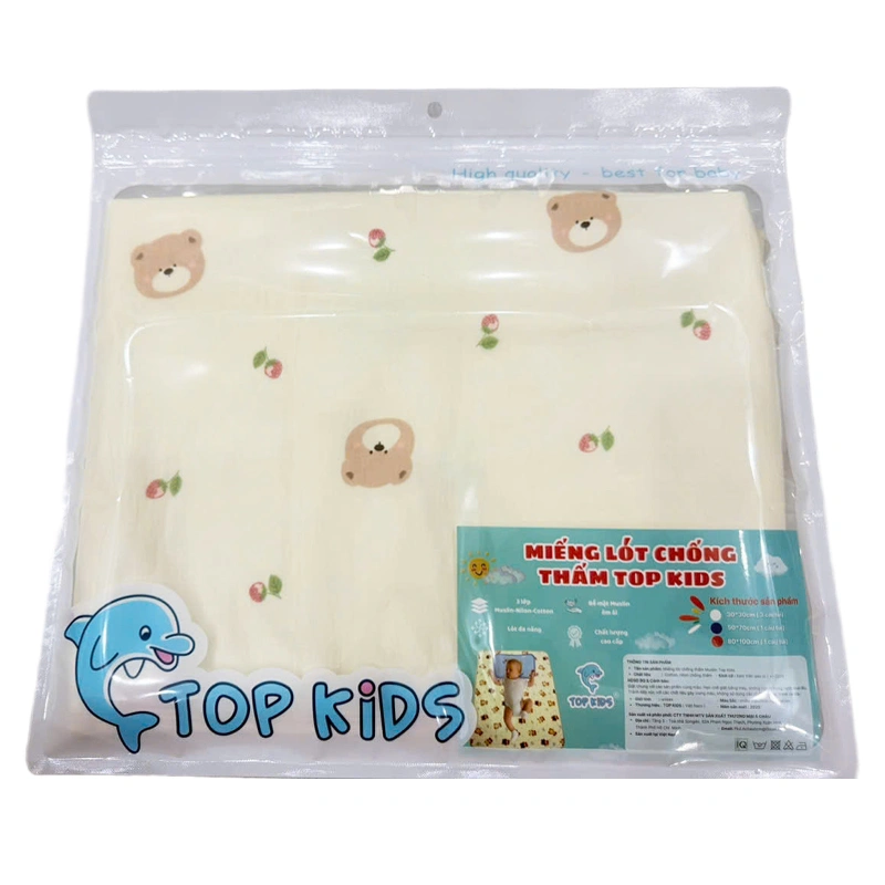 Tấm lót chống thấm TOP KIDS 80x100 cm - Giao màu ngẫu nhiên 12
