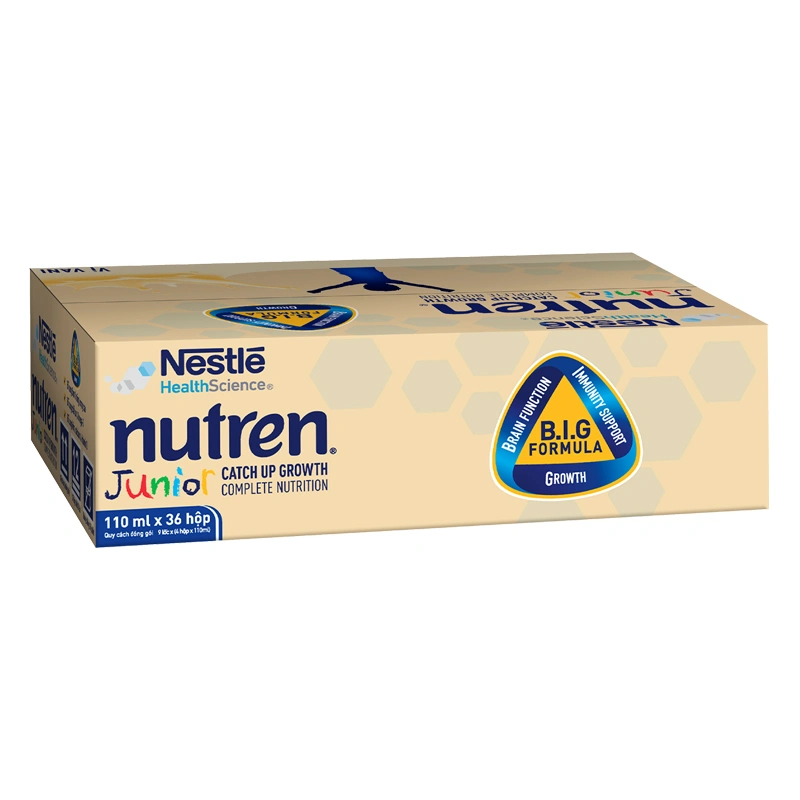 Thùng 36 hộp sữa pha sẵn Nutren Junior hương vani 110 ml (1 - 10 tuổi) - Giao bao bì ngẫu nhiên 2
