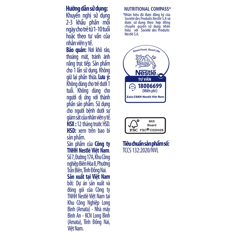 Lốc 4 hộp sữa pha sẵn Nutren Junior hương vani 180 ml (1 - 10 tuổi) 8