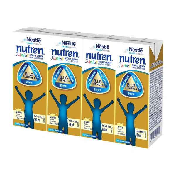 Lốc 4 hộp sữa pha sẵn Nutren Junior