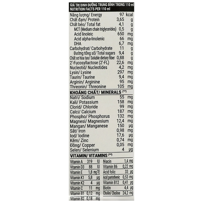 Lốc 4 hộp sữa non pha sẵn Dielac Grow Plus hương chuối 110 ml (từ 1 tuổi) 24