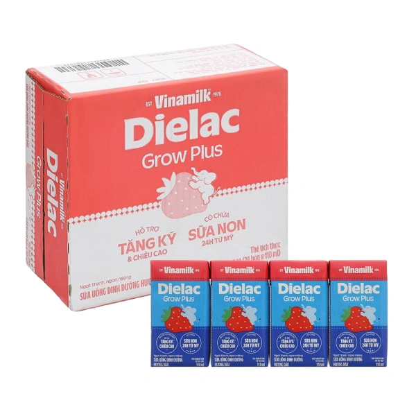 Thùng 24 hộp sữa non pha sẵn Dielac Grow Plus
