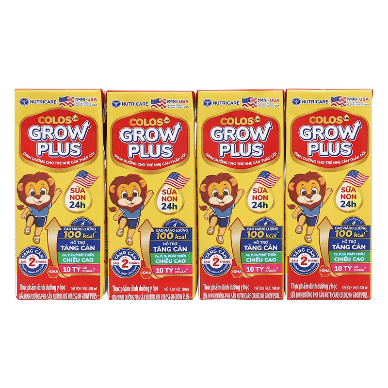 Lốc 4 hộp sữa pha sẵn Nutricare Colos 24h Grow Plus 180 ml (từ 1 tuổi) 19