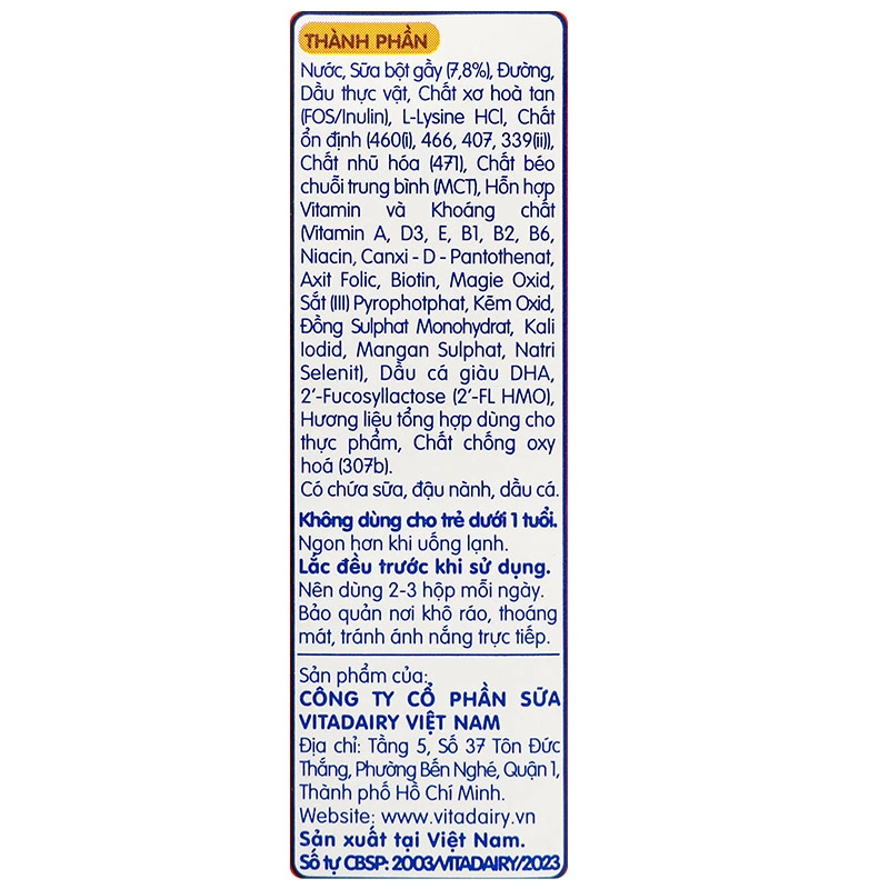 Thùng 48 hộp sữa pha sẵn Oggi Gold 180 ml cho trẻ suy dinh dưỡng (từ 1 tuổi) 12