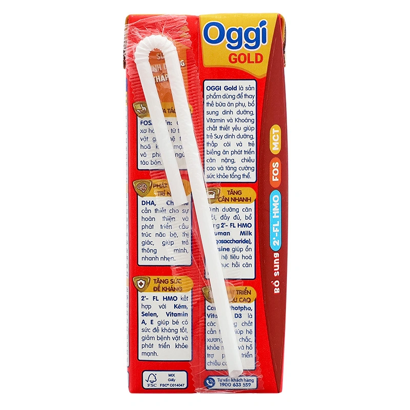 Thùng 48 hộp sữa pha sẵn Oggi Gold 180 ml cho trẻ suy dinh dưỡng (từ 1 tuổi) 8