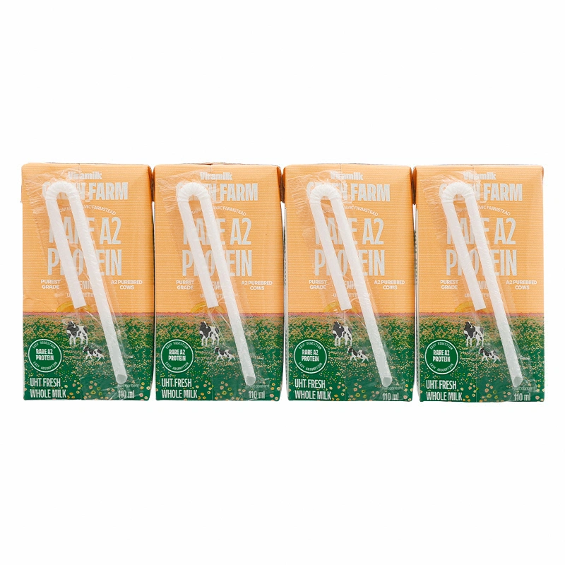 Lốc 4 hộp sữa tươi tiệt trùng Vinamilk Green Farm A2 110 ml (từ 1 tuổi) 16