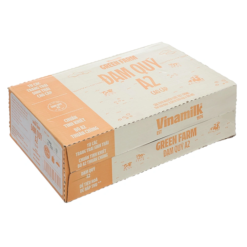 Thùng 48 hộp sữa tươi tiệt trùng Vinamilk Green Farm A2 180 ml (từ 1 tuổi) 3