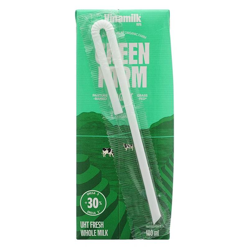 Lốc 4 hộp sữa tươi tiệt trùng Vinamilk Green Farm không đường 180 ml (từ 1 tuổi) 17