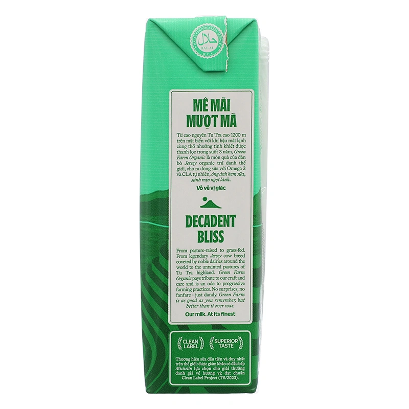 Lốc 4 hộp sữa tươi tiệt trùng Vinamilk Green Farm không đường 180 ml (từ 1 tuổi) 19