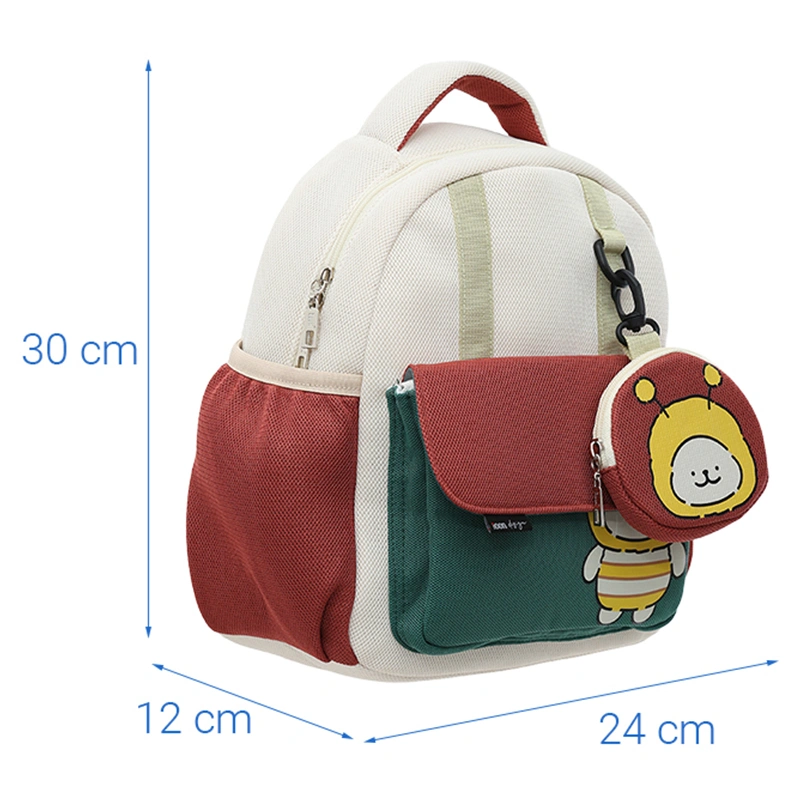 Balo cho bé mẫu giáo Ioon PANNA8 ong E2545 xanh 28