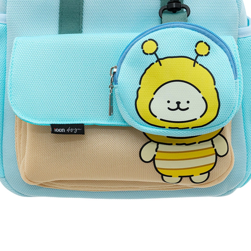 Balo cho bé mẫu giáo Ioon PANNA8 ong E2545 xanh 11