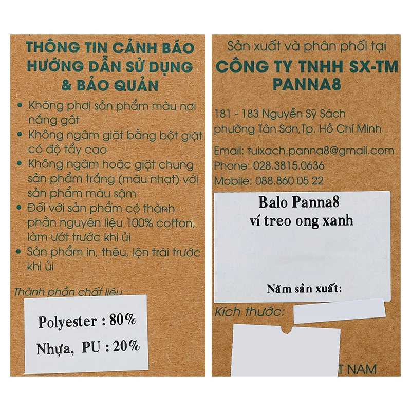 Balo cho bé mẫu giáo Ioon PANNA8 ong E2545 xanh 15