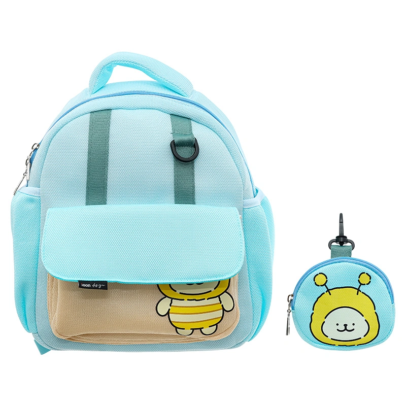 Balo cho bé mẫu giáo Ioon PANNA8 ong E2545 xanh 2