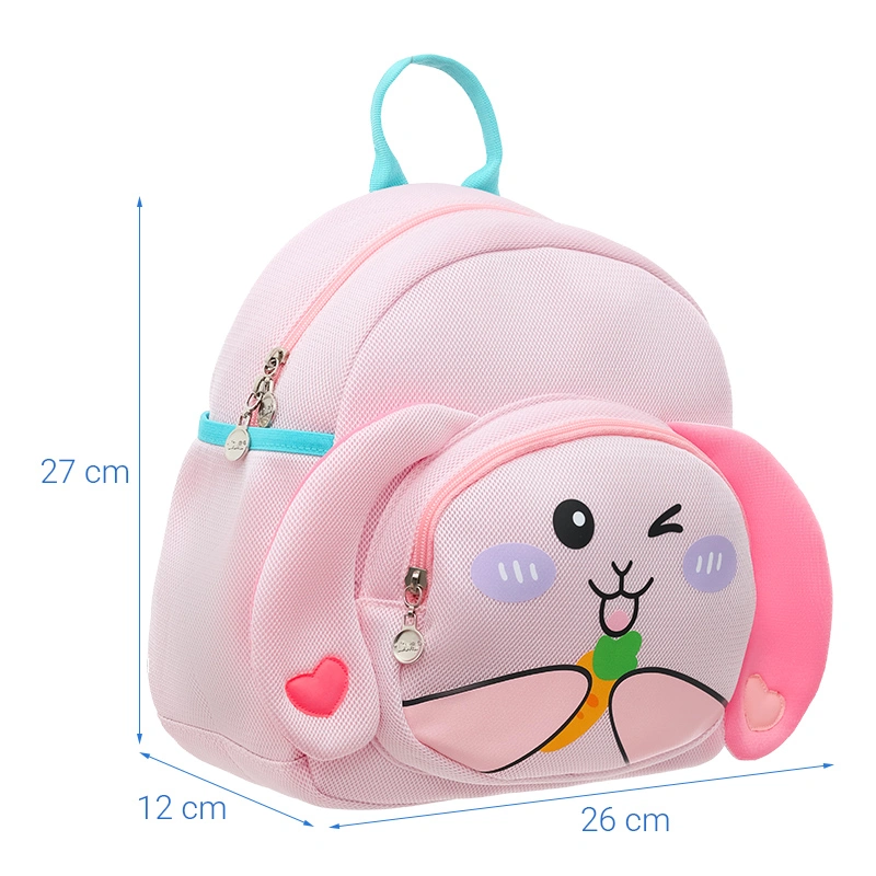 Balo cho bé mẫu giáo Tbwin PANNA8 thỏ tai dài E2534 hồng 11
