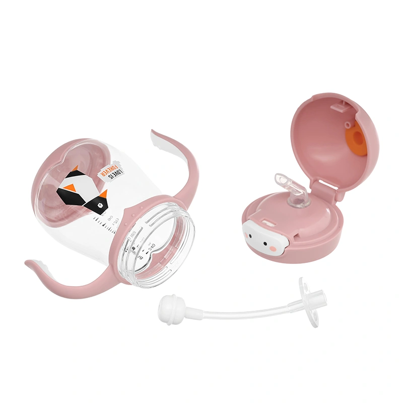 Bình tập uống Galena GA-B05 240 ml - Chim cánh cụt (từ 6 tháng) - Giao mẫu ngẫu nhiên 10