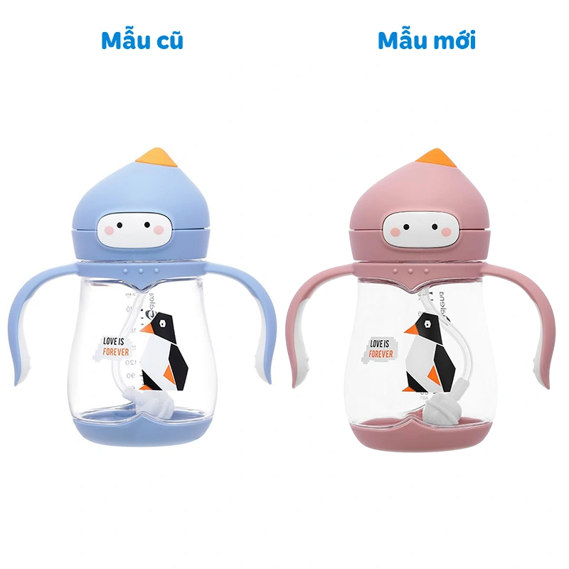 Bình tập uống Galena GA-B05 240 ml - Chim cánh cụt (từ 6 tháng) - Giao mẫu ngẫu nhiên 3