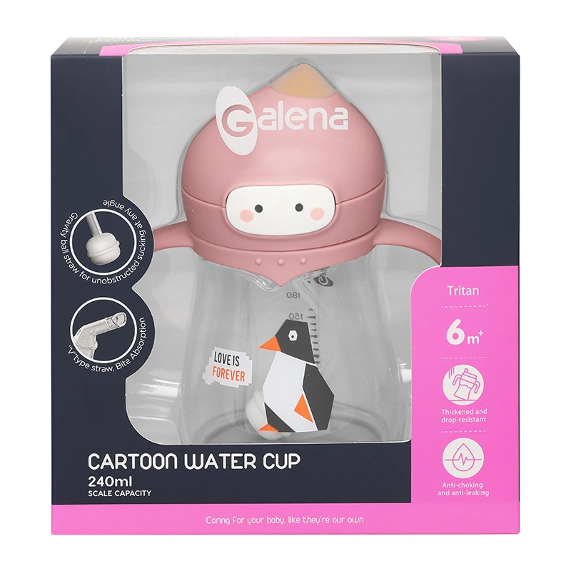 Bình tập uống Galena GA-B05 240 ml - Chim cánh cụt (từ 6 tháng) - Giao mẫu ngẫu nhiên 4
