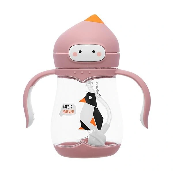 Bình tập uống Galena GA-B05 240 ml - Chim cánh cụt (từ 6 tháng) - Giao mẫu ngẫu nhiên 1