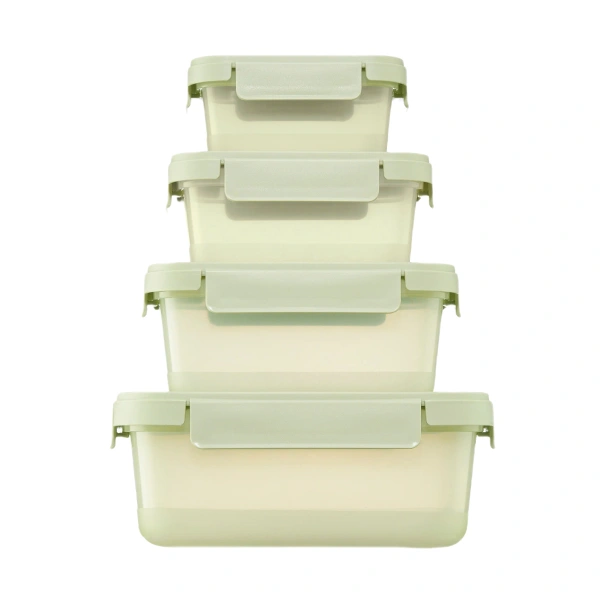 BỘ 4 HỘP THỰC PHẨM NẮP GÀI HOKKAIDO 500-950-1650-2750ML - ENFA KM