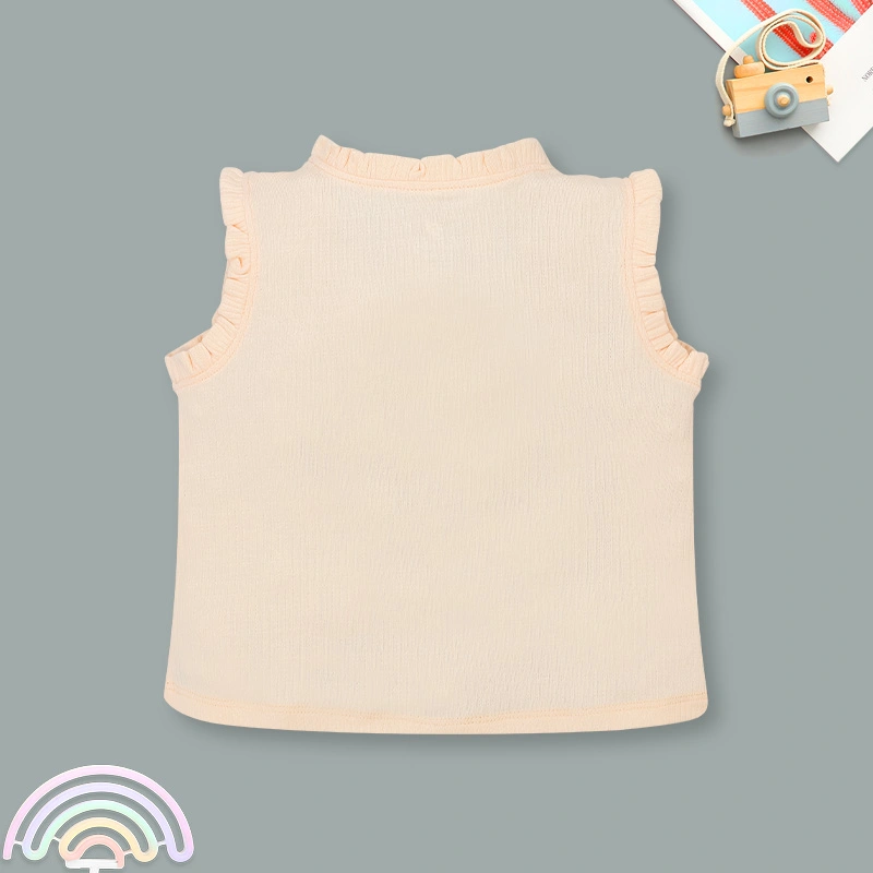 Bộ sát nách bé gái Lullaby NH559N màu be 3