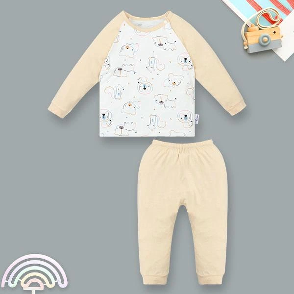 Bộ tay dài unisex BabyMommy visco be