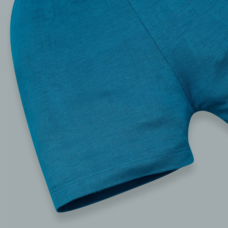 Bộ tay ngắn bé trai IQ Baby raplan in gấu màu xanh 10